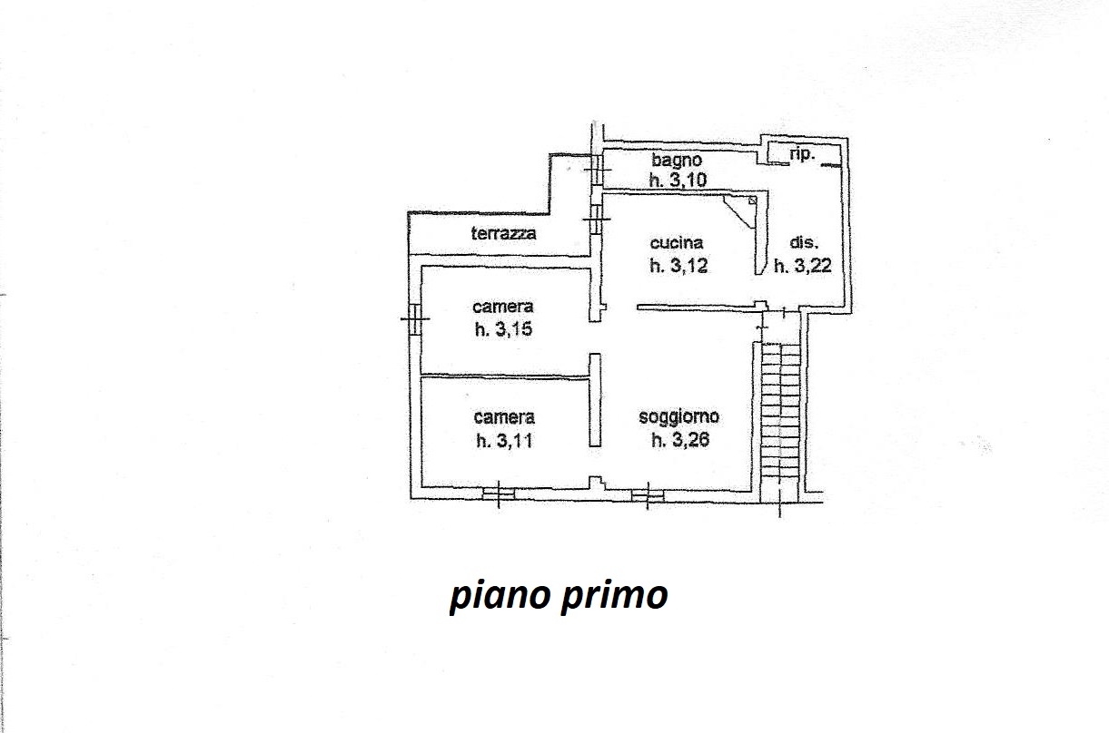 Planimetria 1/3 per rif. R/3616