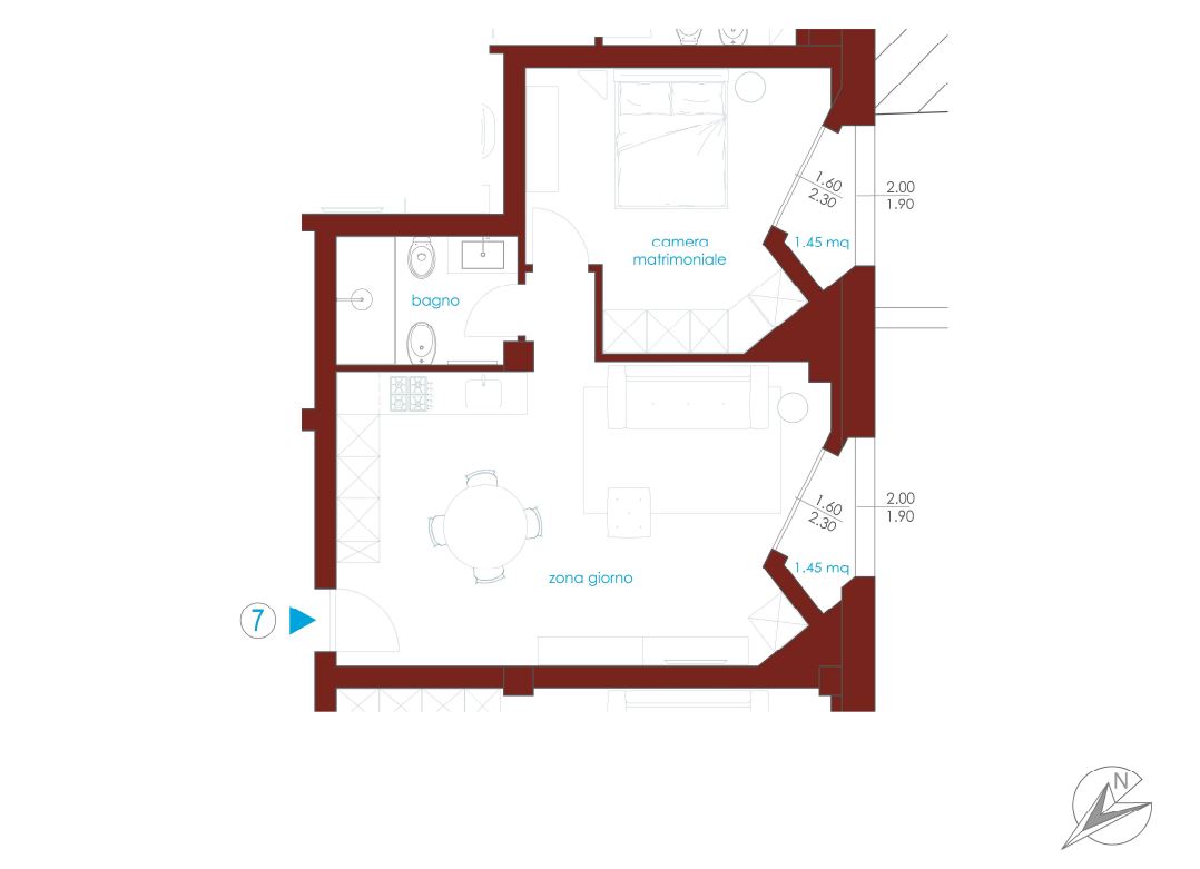 Apartment for sale, ref. R/693 (Plan 1/1)