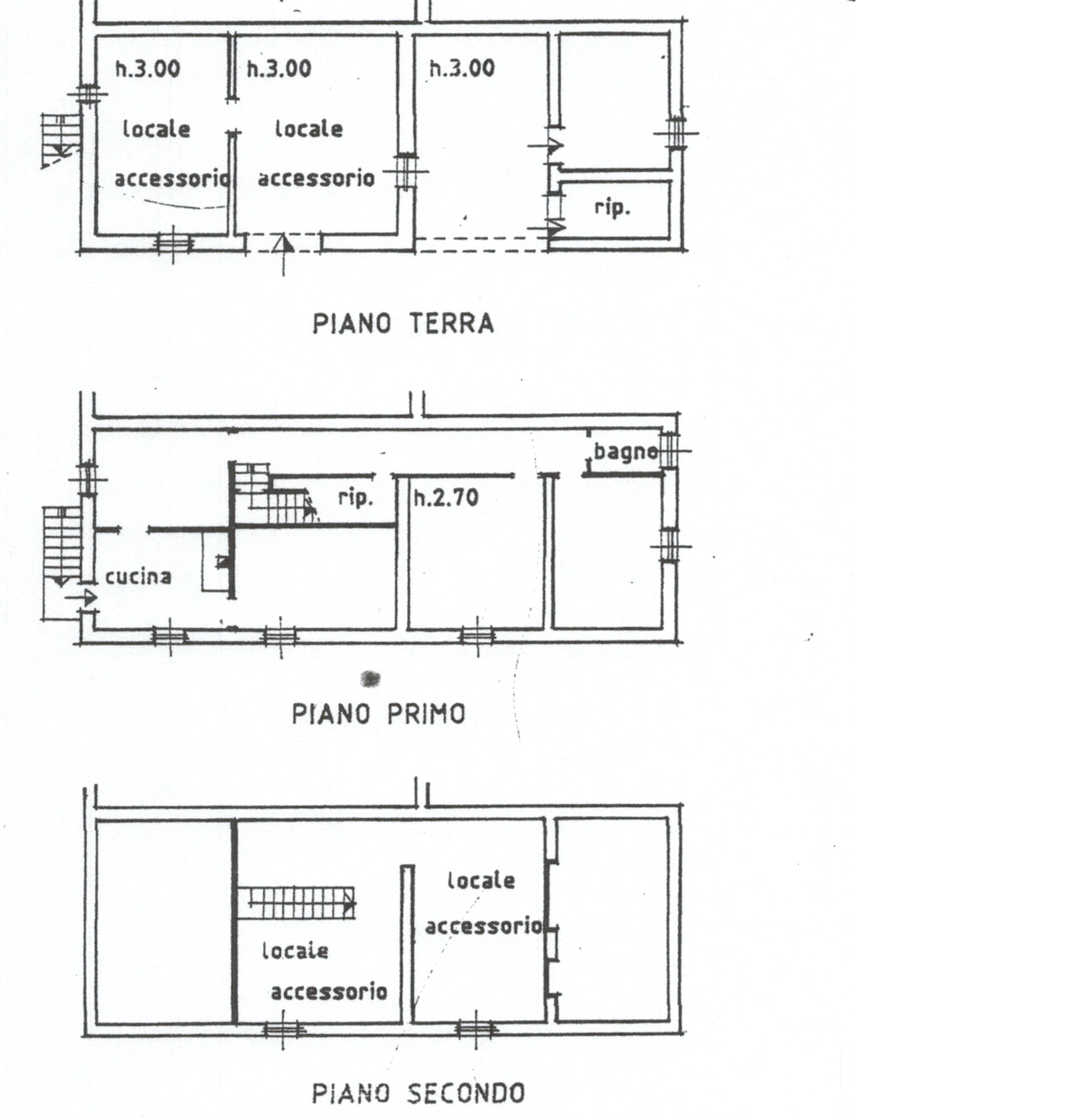 Casale in vendita, rif. 911 (Planimetria 1/2)