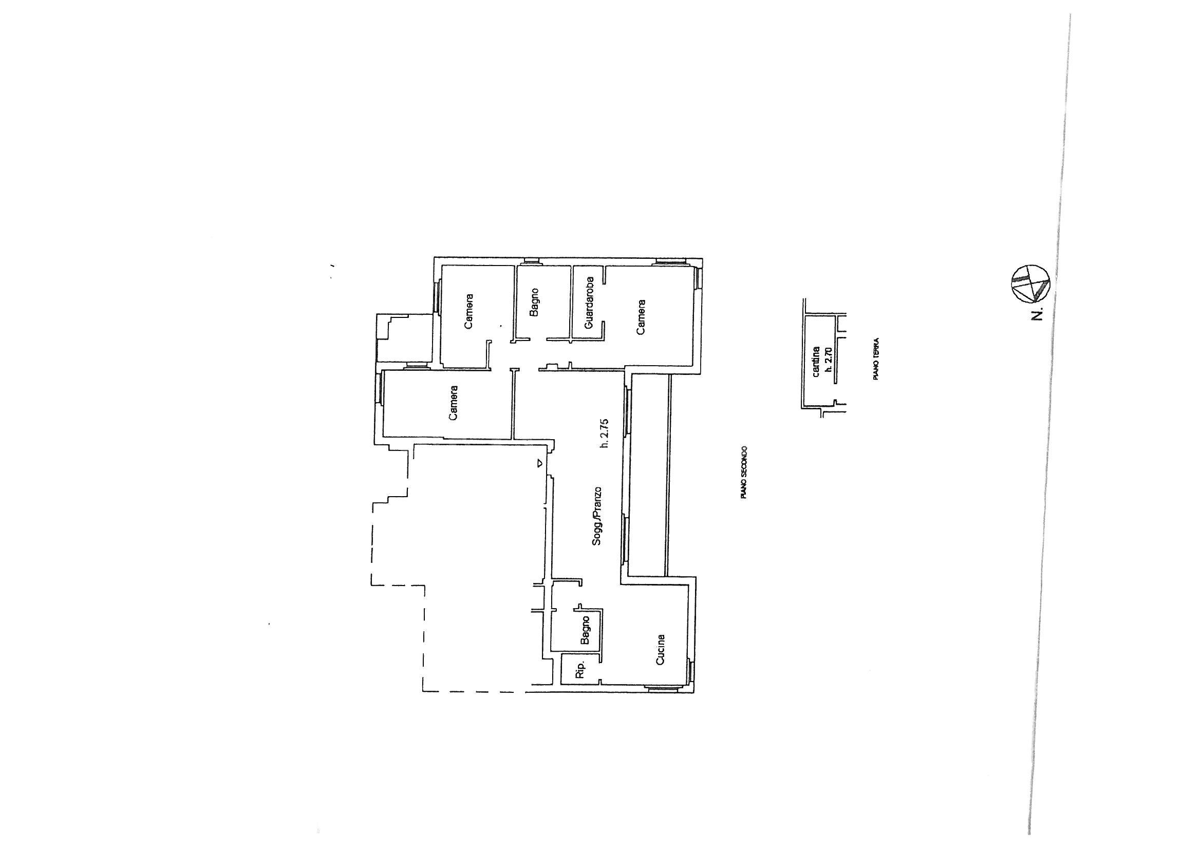 Appartamento in vendita, rif. 925 (Planimetria 1/3)