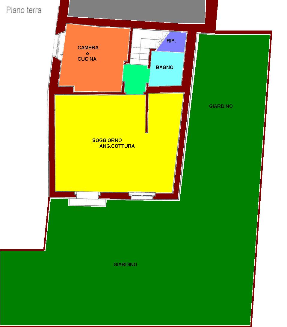 Terratetto in vendita, rif. 3612-CC (Planimetria 1/2)
