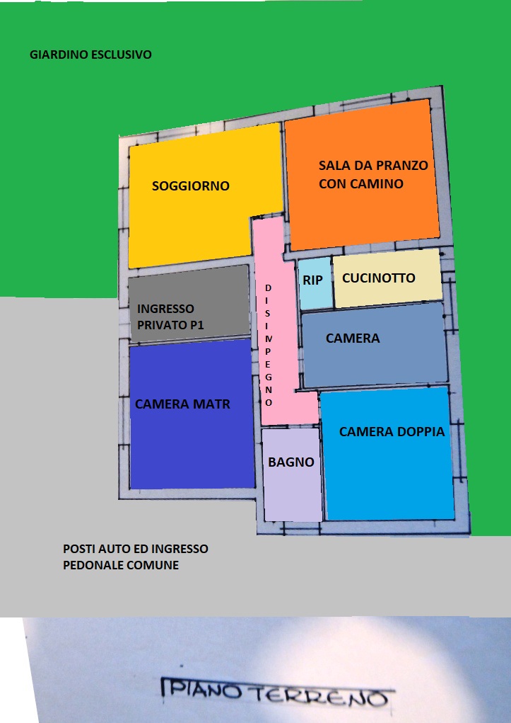 Villetta bifamiliare in vendita, rif. 5404-A (Planimetria 1/1)