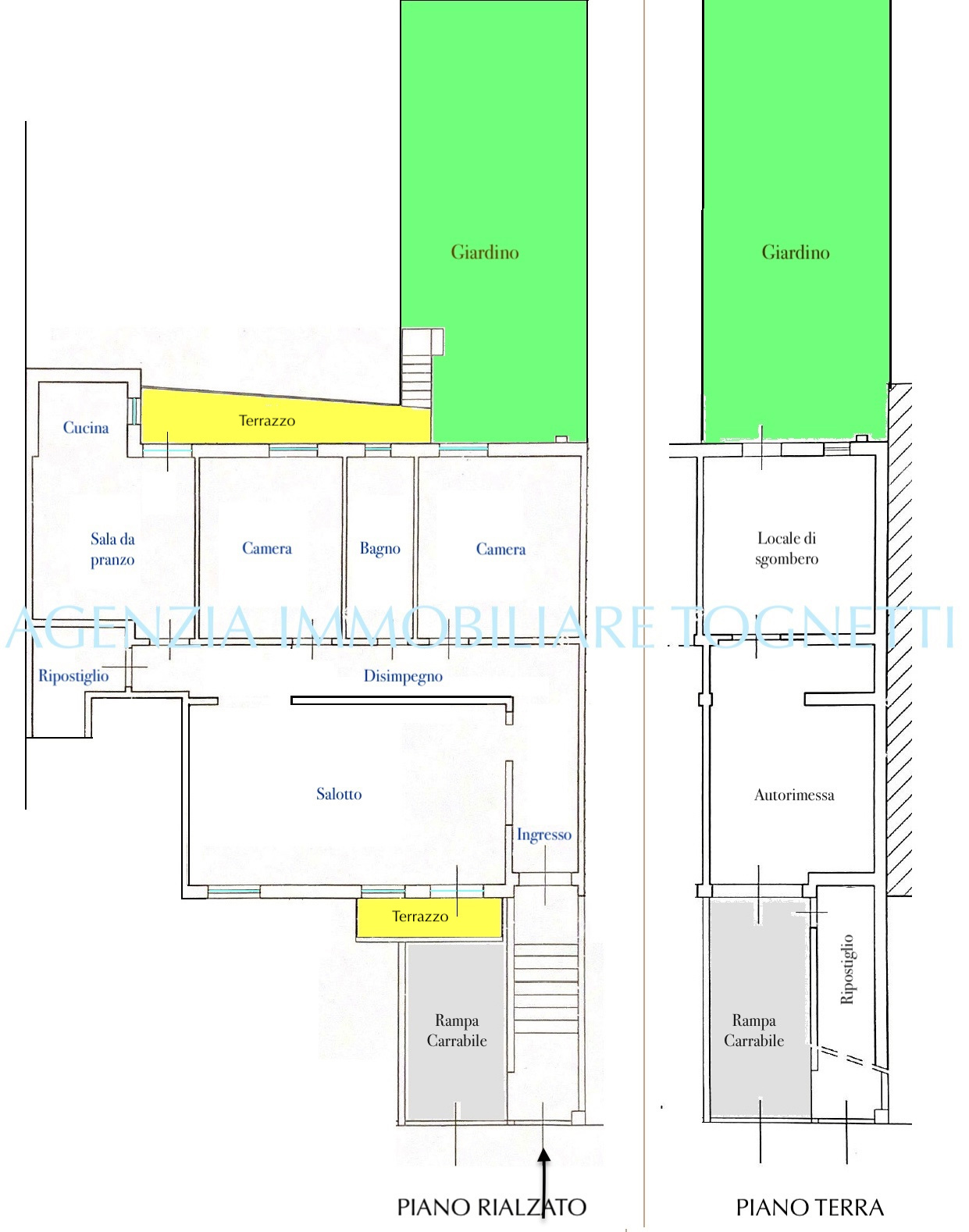 Appartamento in vendita, rif. B/364 (Planimetria 1/2)