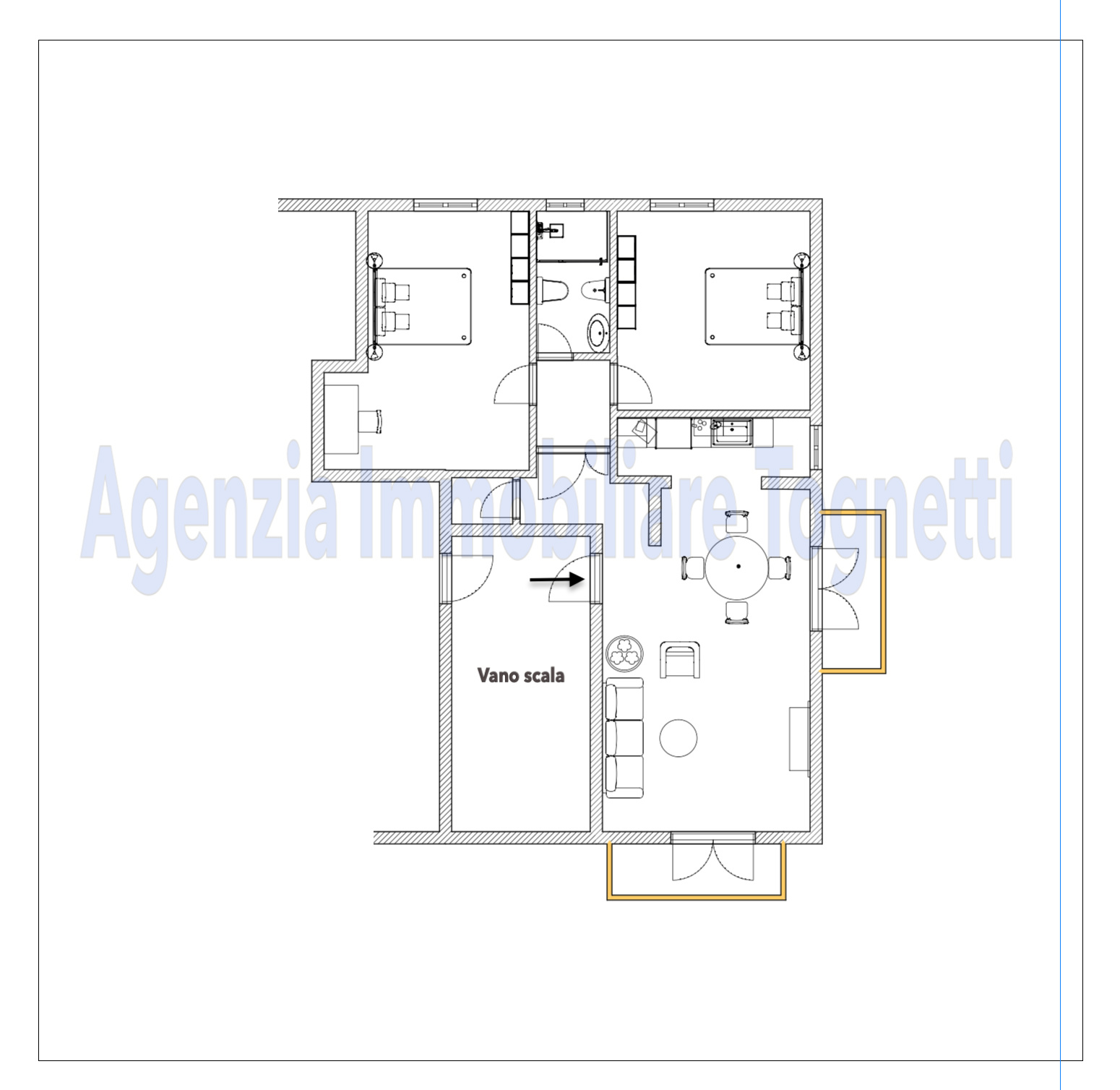 Appartamento in vendita, rif. B/365 (Planimetria 1/1)