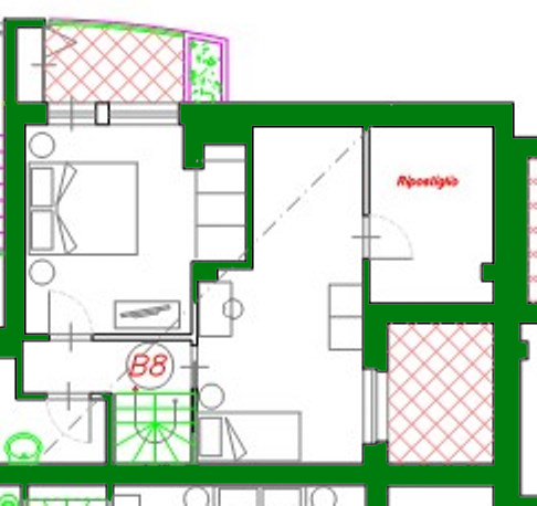 Appartamento in vendita, rif. 02581 (Planimetria 2/2)