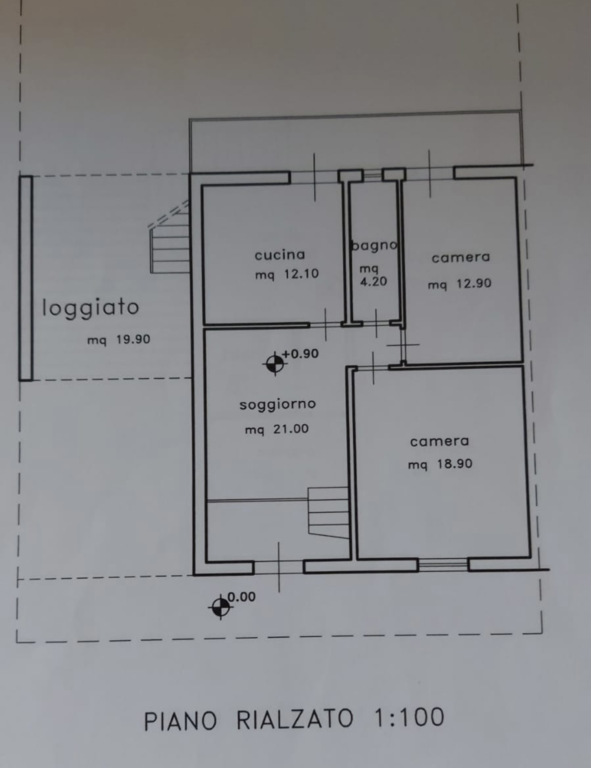 Terratetto in vendita, rif. 132 (Planimetria 2/3)
