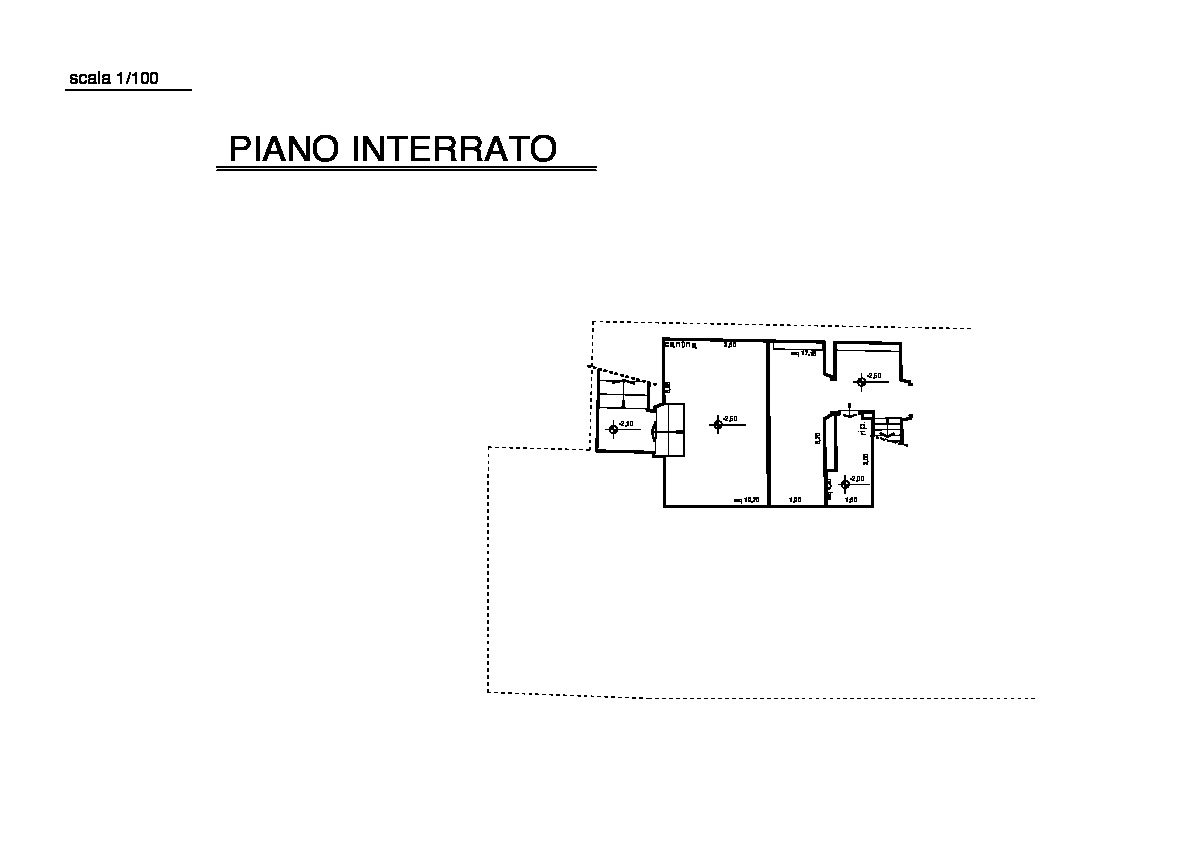 Porzione di casa in vendita, rif. 166 (Planimetria 2/2)