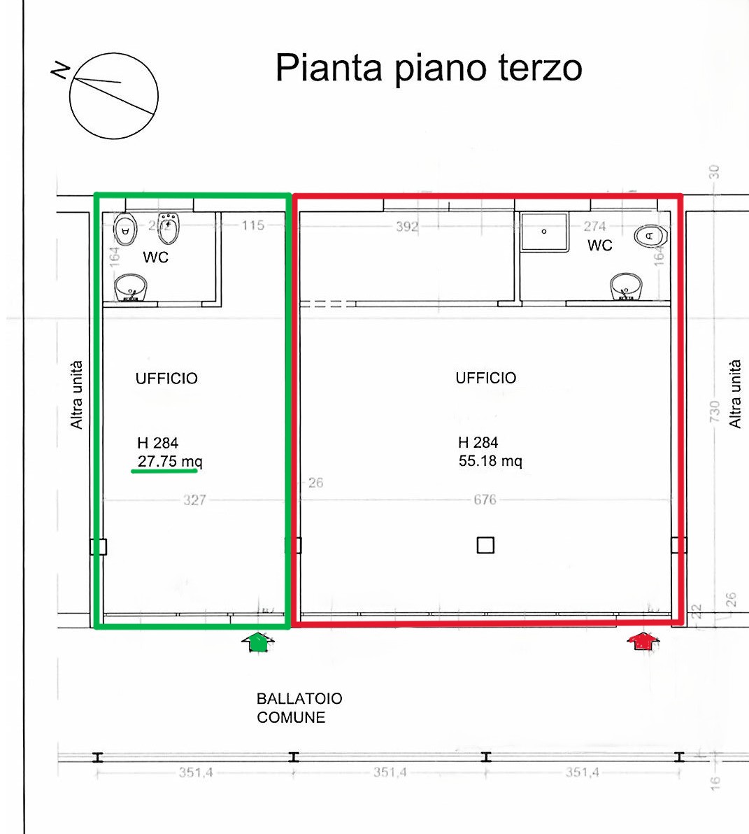 Ufficio in vendita a Bientina (PI)