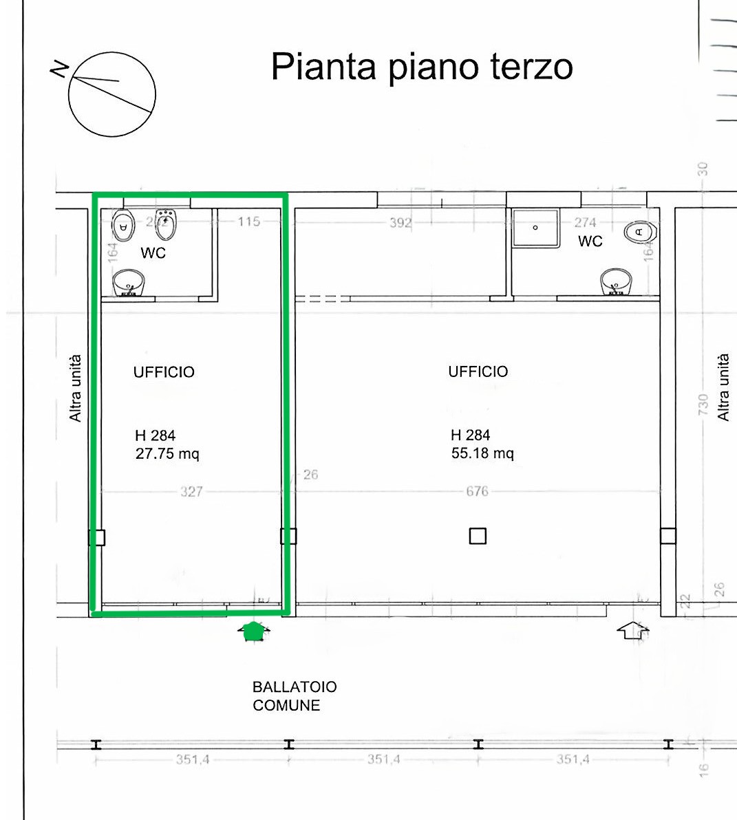 Ufficio in vendita a Bientina (PI)