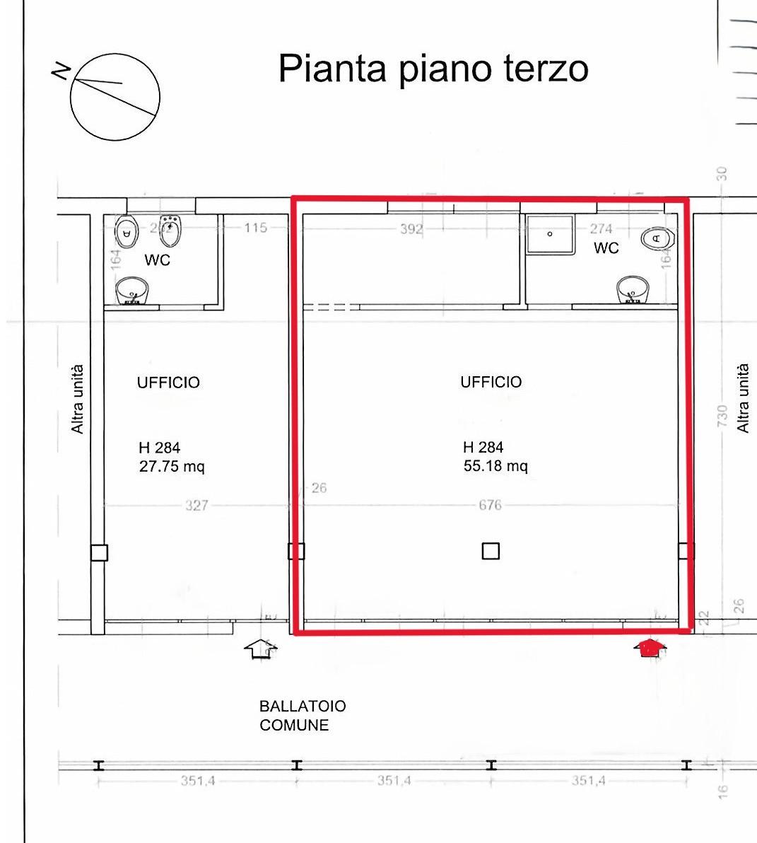 Ufficio in vendita a Bientina (PI)