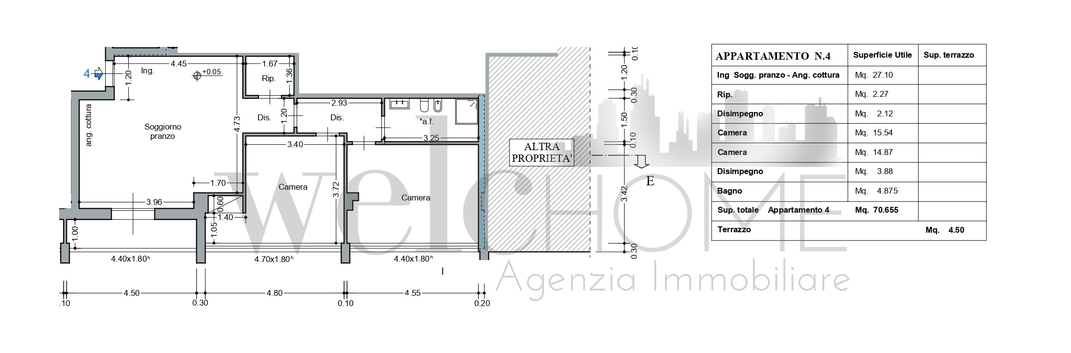 Appartamento in vendita, rif. K227 (Planimetria 1/1)
