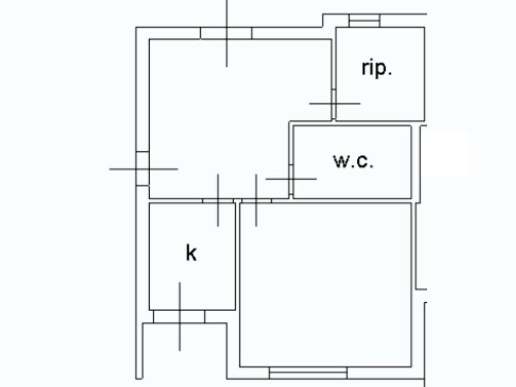 Appartamento in vendita, rif. 483 (Planimetria 1/2)