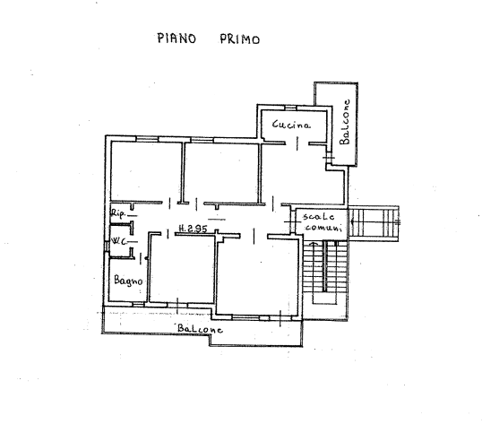 Appartamento in vendita, rif. F/0504 (Planimetria 1/2)