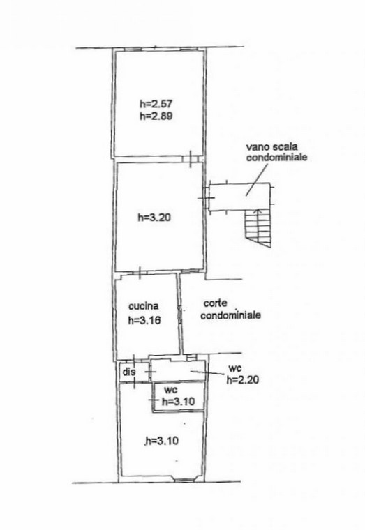 Appartamento in vendita, rif. M/0395 (Planimetria 1/1)