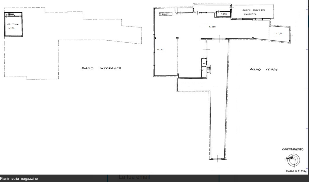 Casa semindipendente in vendita, rif. F/0526 (Planimetria 2/2)