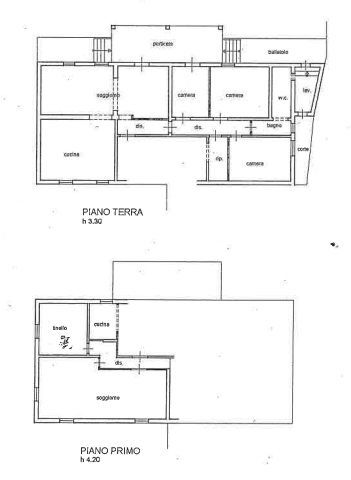 Villa in vendita, rif. F/0531 (Planimetria 1/3)