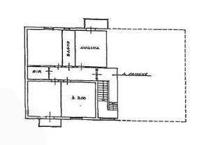 Appartamento in vendita, rif. G/0014 (Planimetria 2/3)