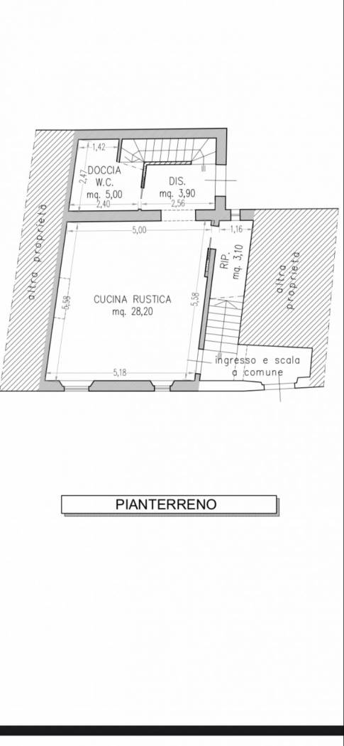 Appartamento in vendita, rif. F/0545 (Planimetria 1/2)