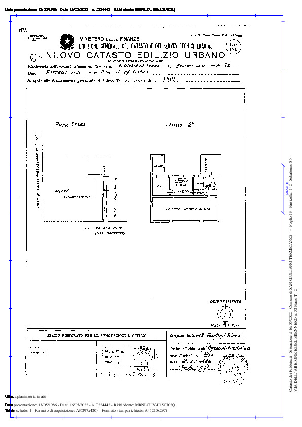 Appartamento in vendita, rif. GMV145 (Planimetria 1/1)