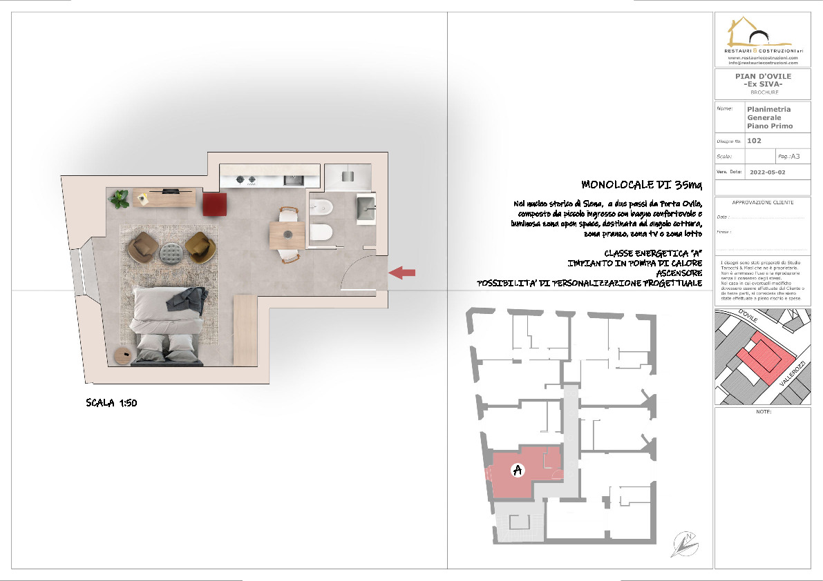 Appartamento in vendita, rif. AP228 (Planimetria 4/4)