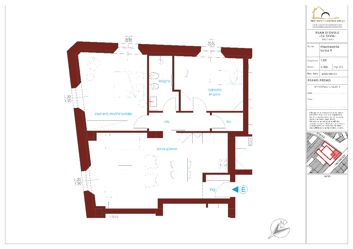 Appartamento in vendita, rif. AP230 (Planimetria 1/4)