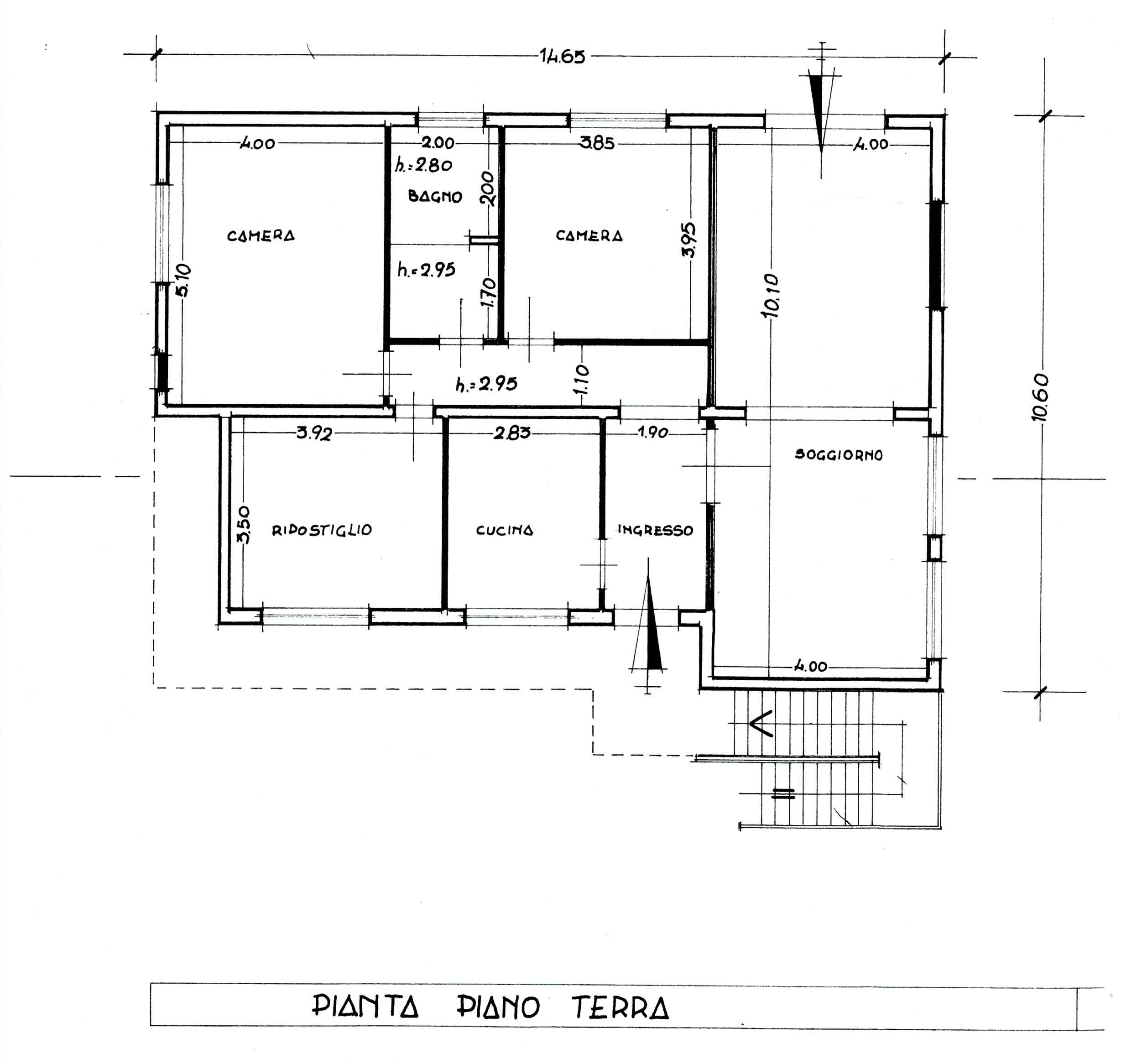 Villa singola in vendita, rif. 8851 (Planimetria 1/2)