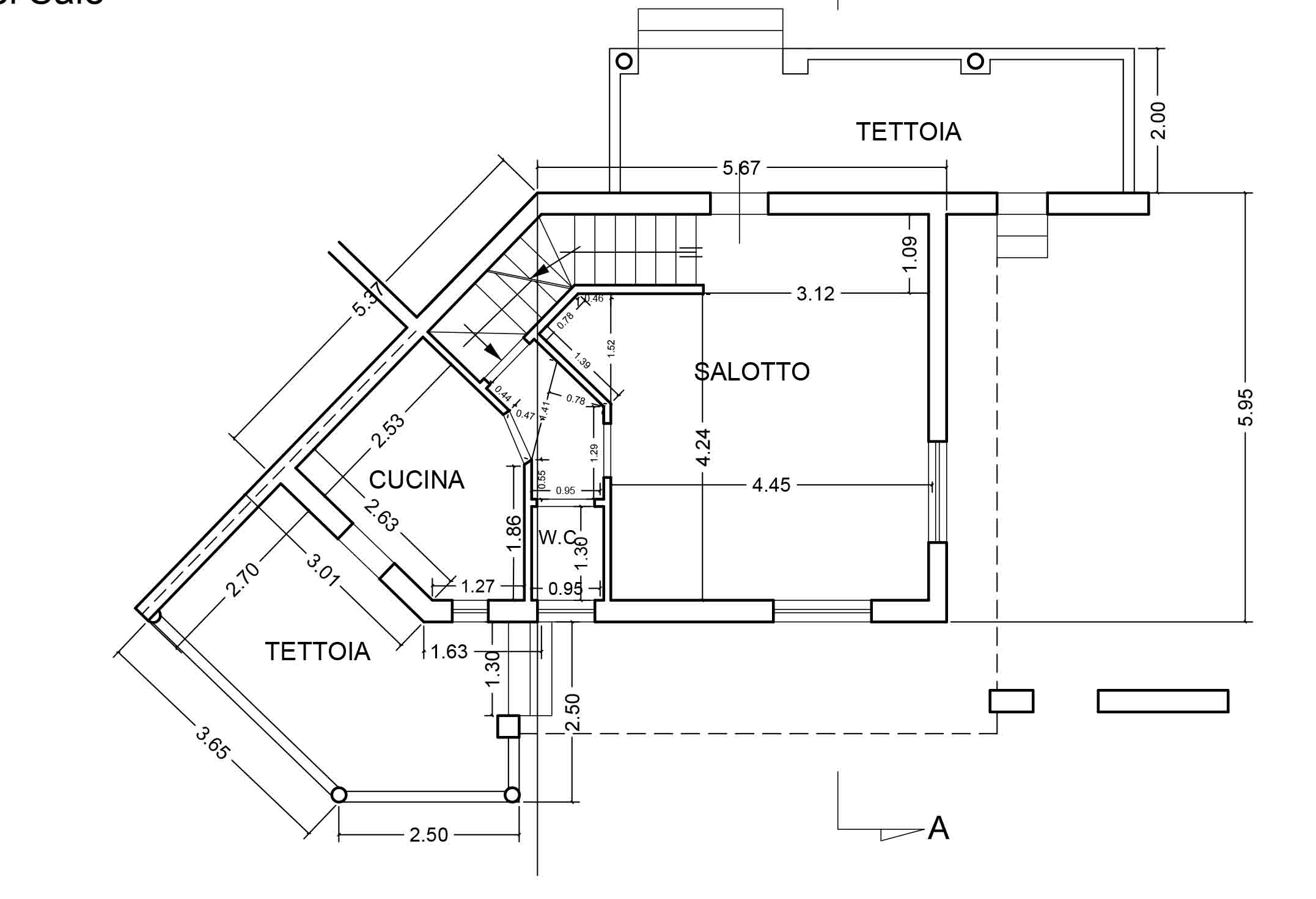 Villetta bifamiliare in vendita, rif. 14352 (Planimetria 1/3)
