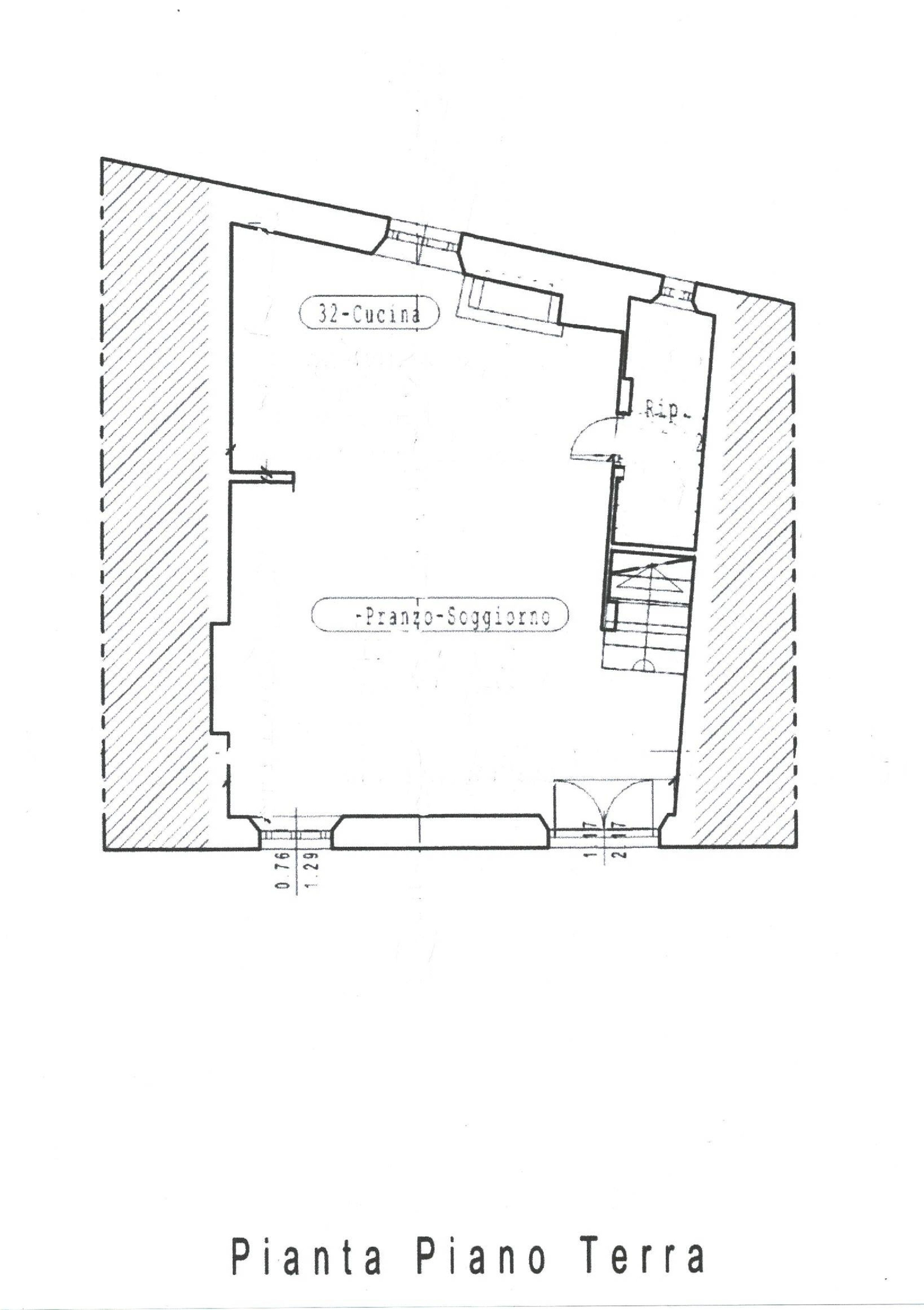 Terratetto in vendita, rif. 22 (Planimetria 1/3)
