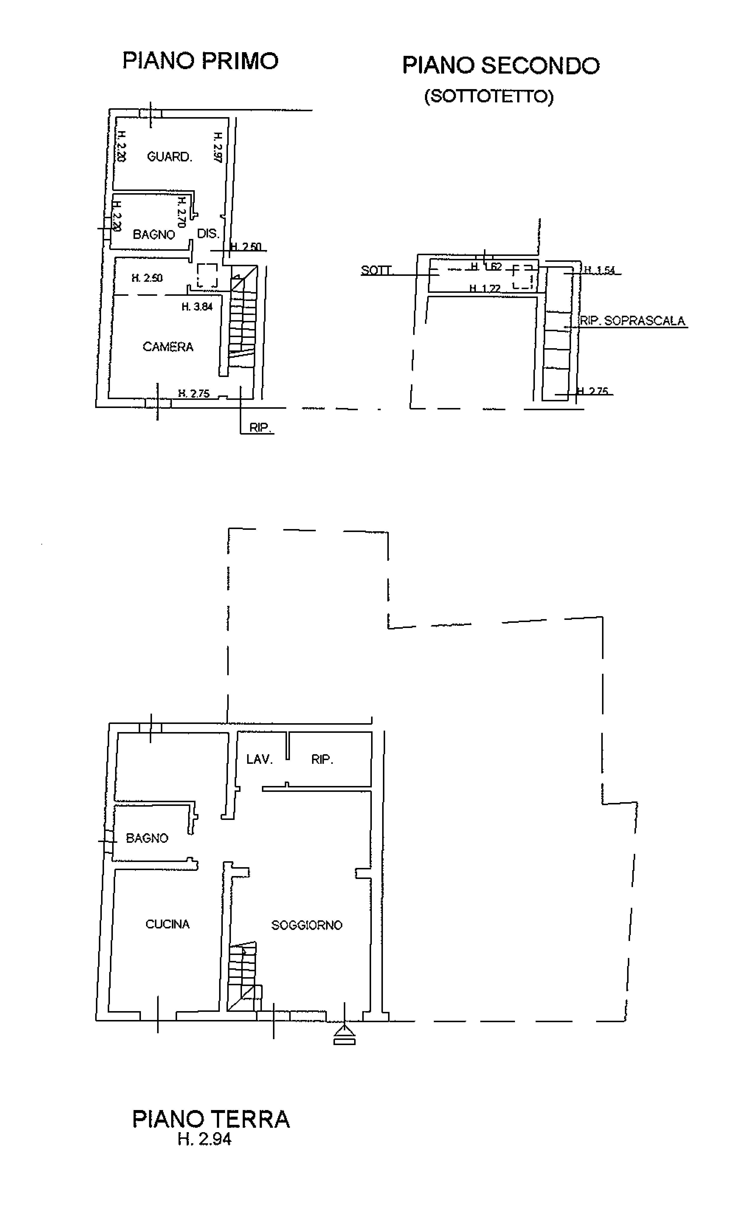 Planimetria 1/3 per rif. 9257-02