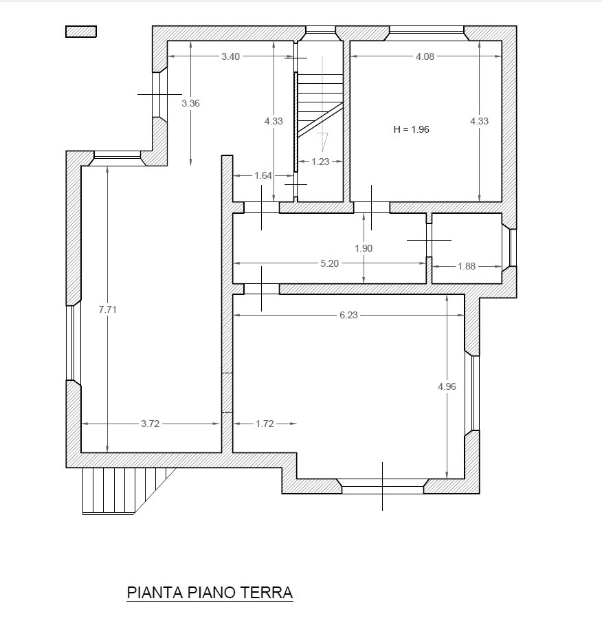 Villa singola in vendita, rif. L004 (Planimetria 1/2)