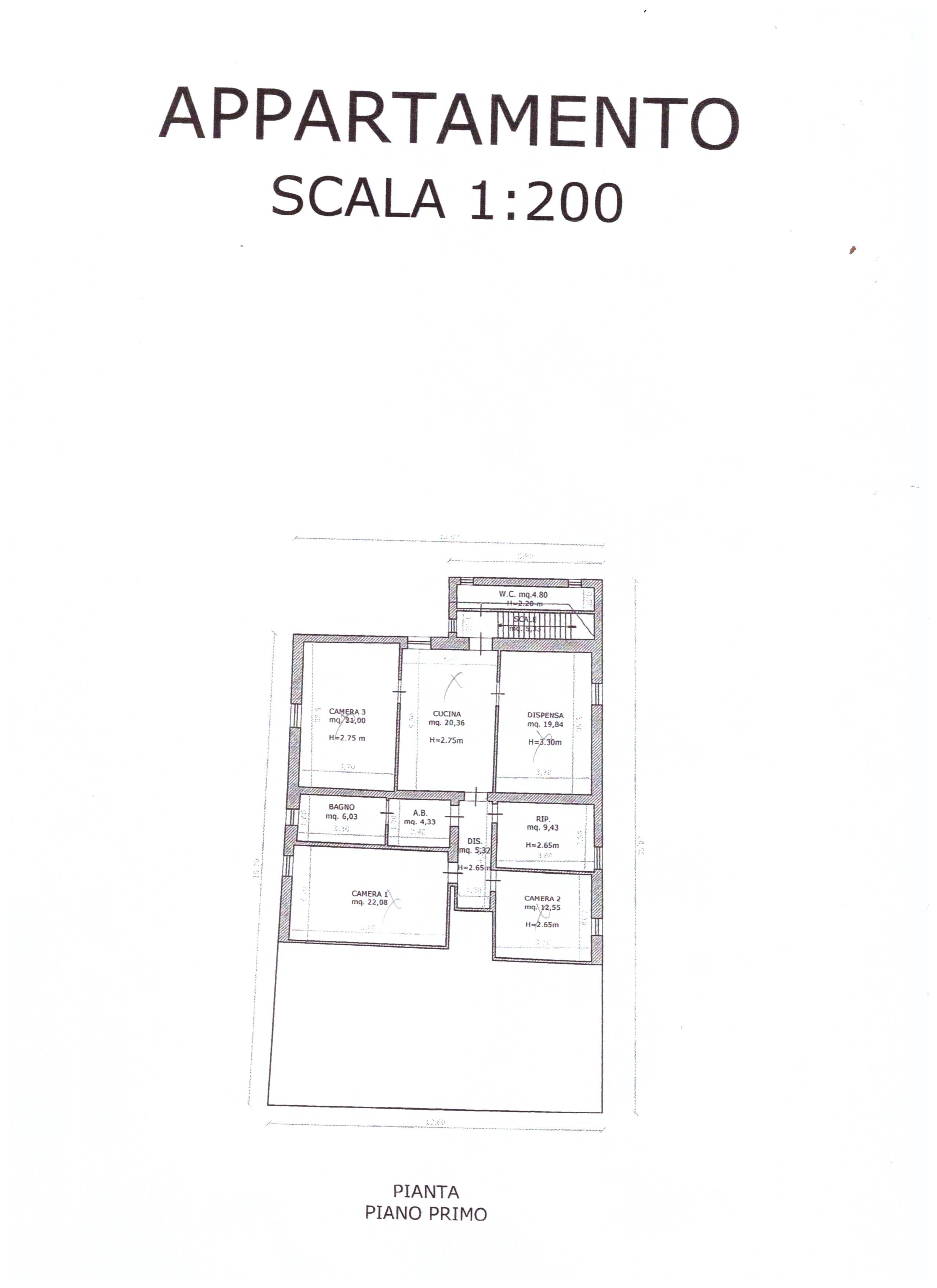 Appartamento in vendita, rif. D1279 (Planimetria 1/1)