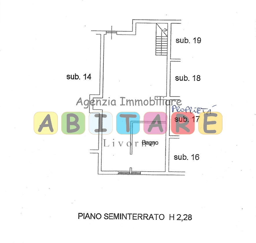 Appartamento in vendita, rif. SA19 (Planimetria 2/2)