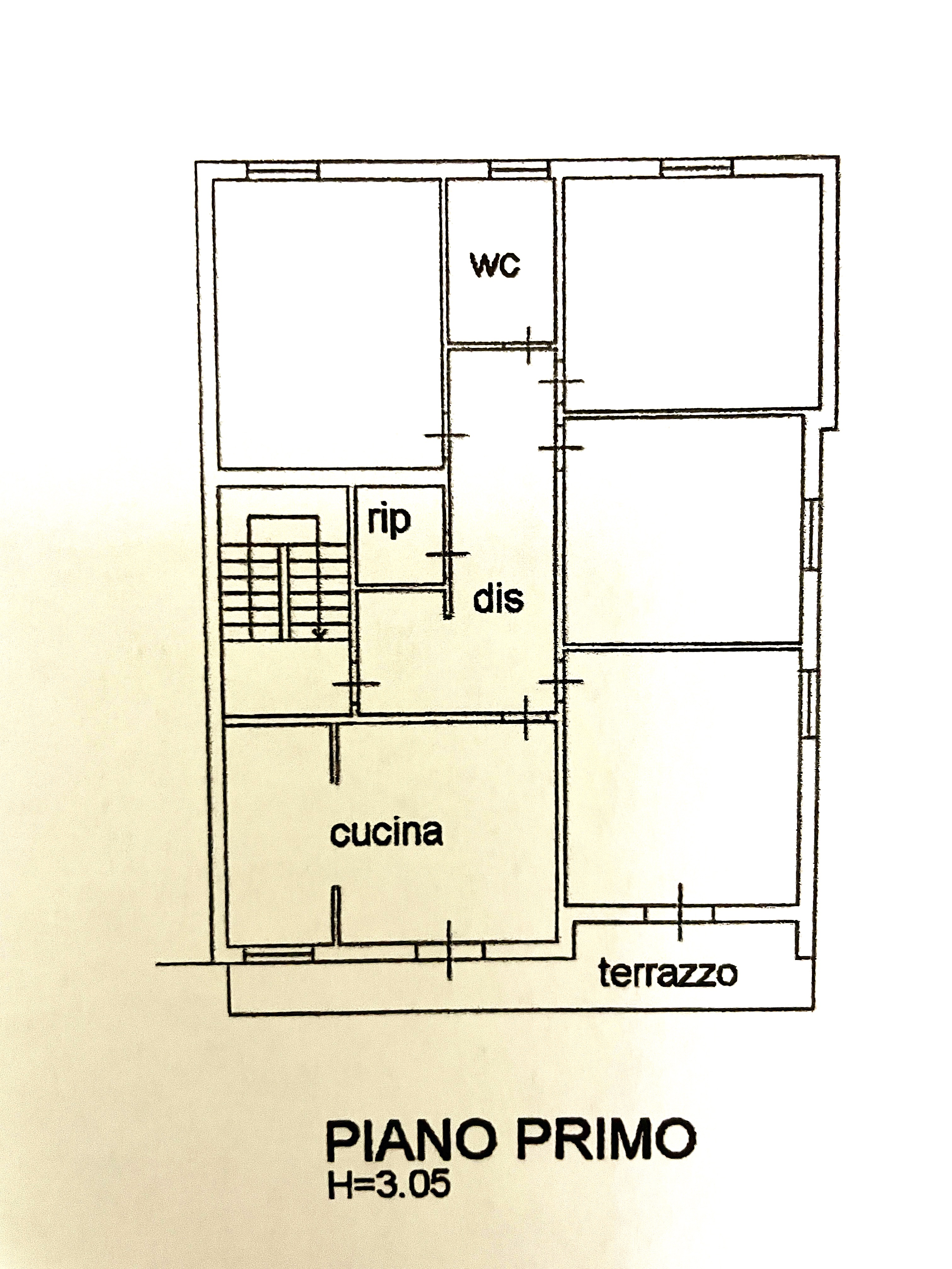 Appartamento in vendita, rif. RB371 (Planimetria 1/4)