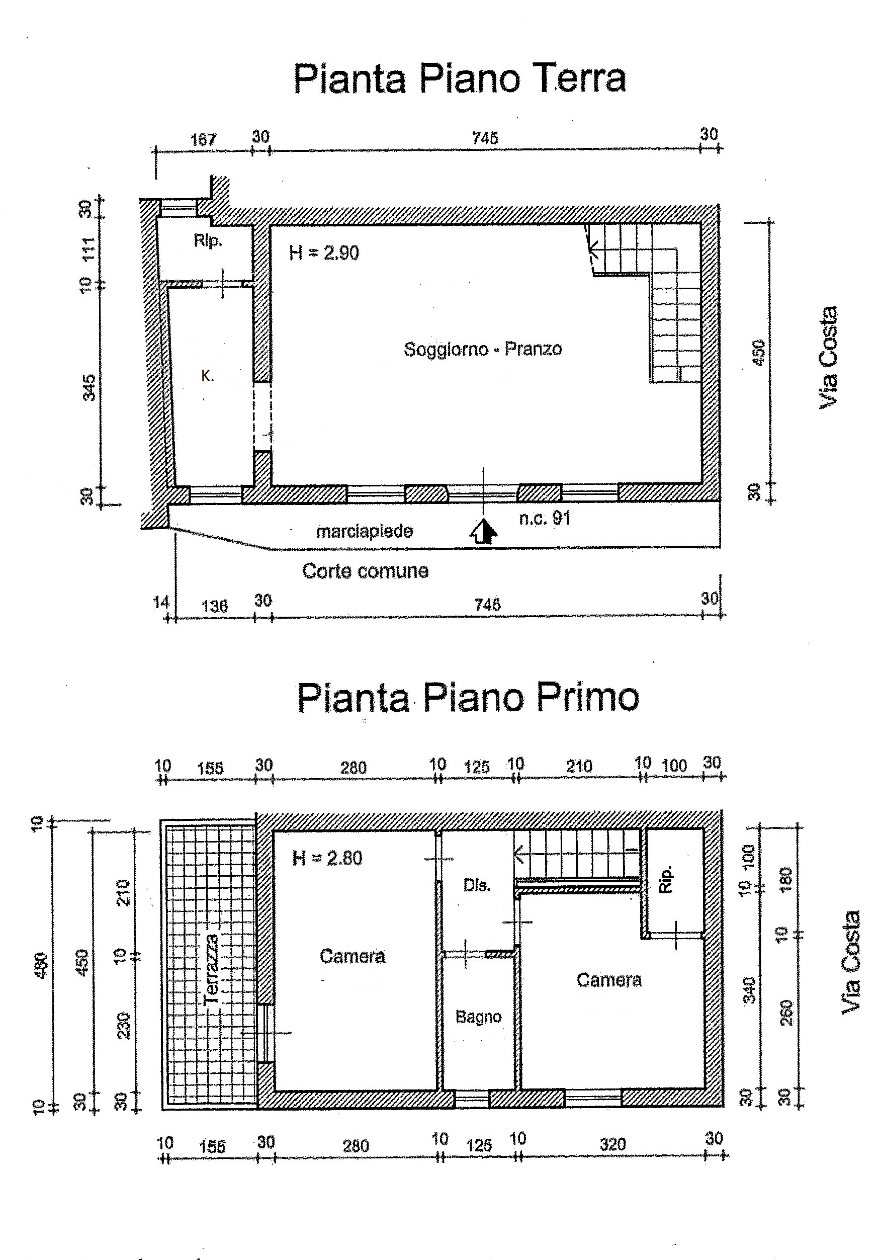 Planimetria 1/1 per rif. 1870
